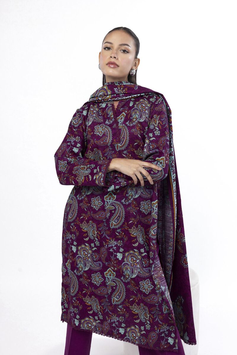 Printed | Khaddar | Tailored 3 Piece | USD 22.50