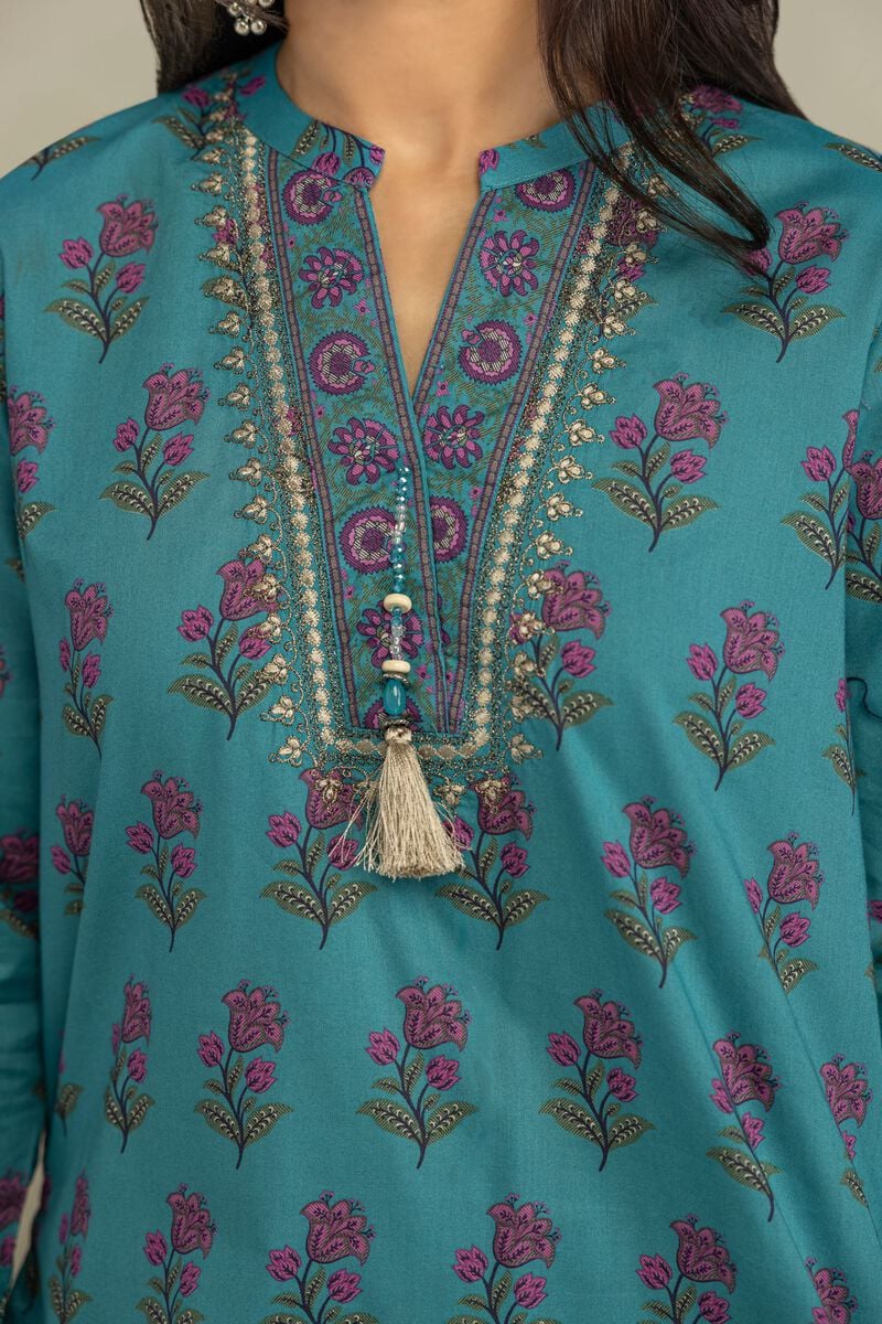 Embroidered | Cambric | Floral Cambric Kurta | USD 40.00