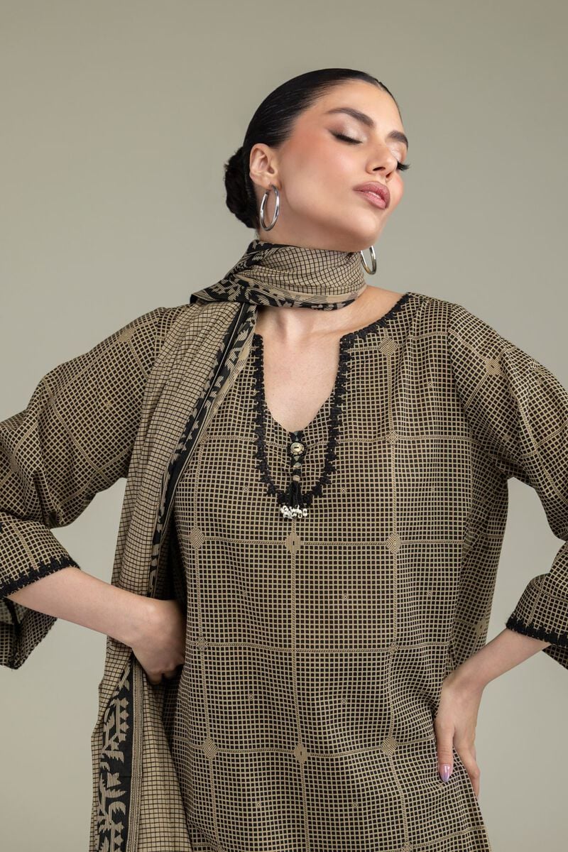 Embroidered | Lawn | Beige Lawn Dupatta | USD 30.00