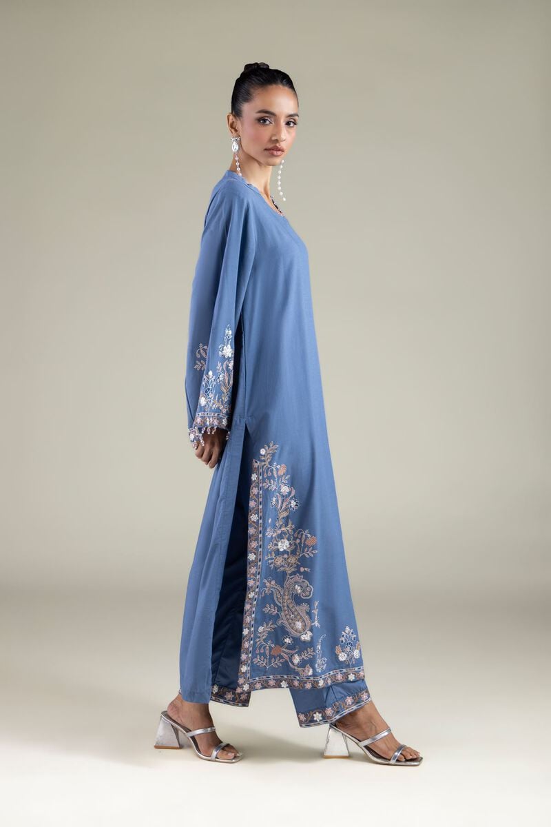 Embroidered | Raw Silk | Kurta | USD 65.00