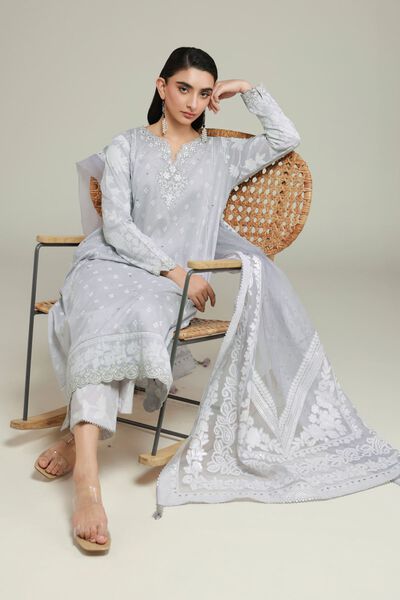 Embroidered | Cambric | Cambric Tailored 3-piece | USD 85.00