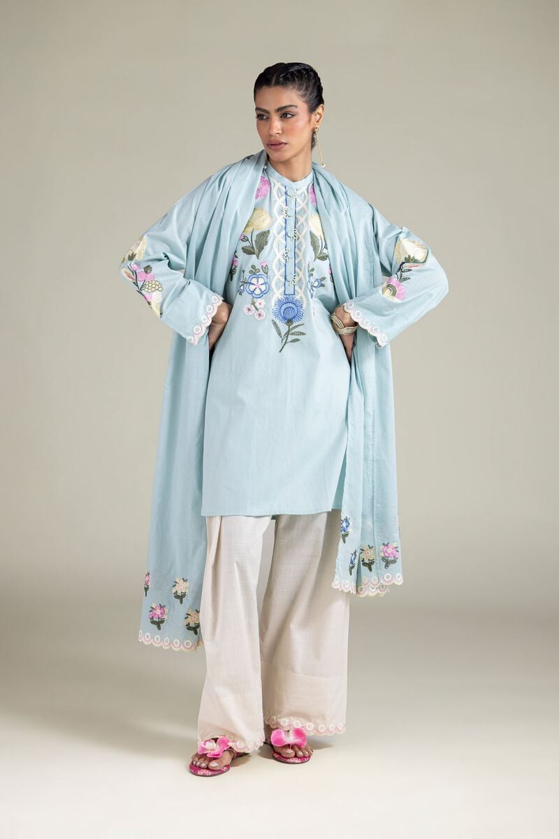 Embroidered | Textured Cotton | Dupatta | USD 30.00