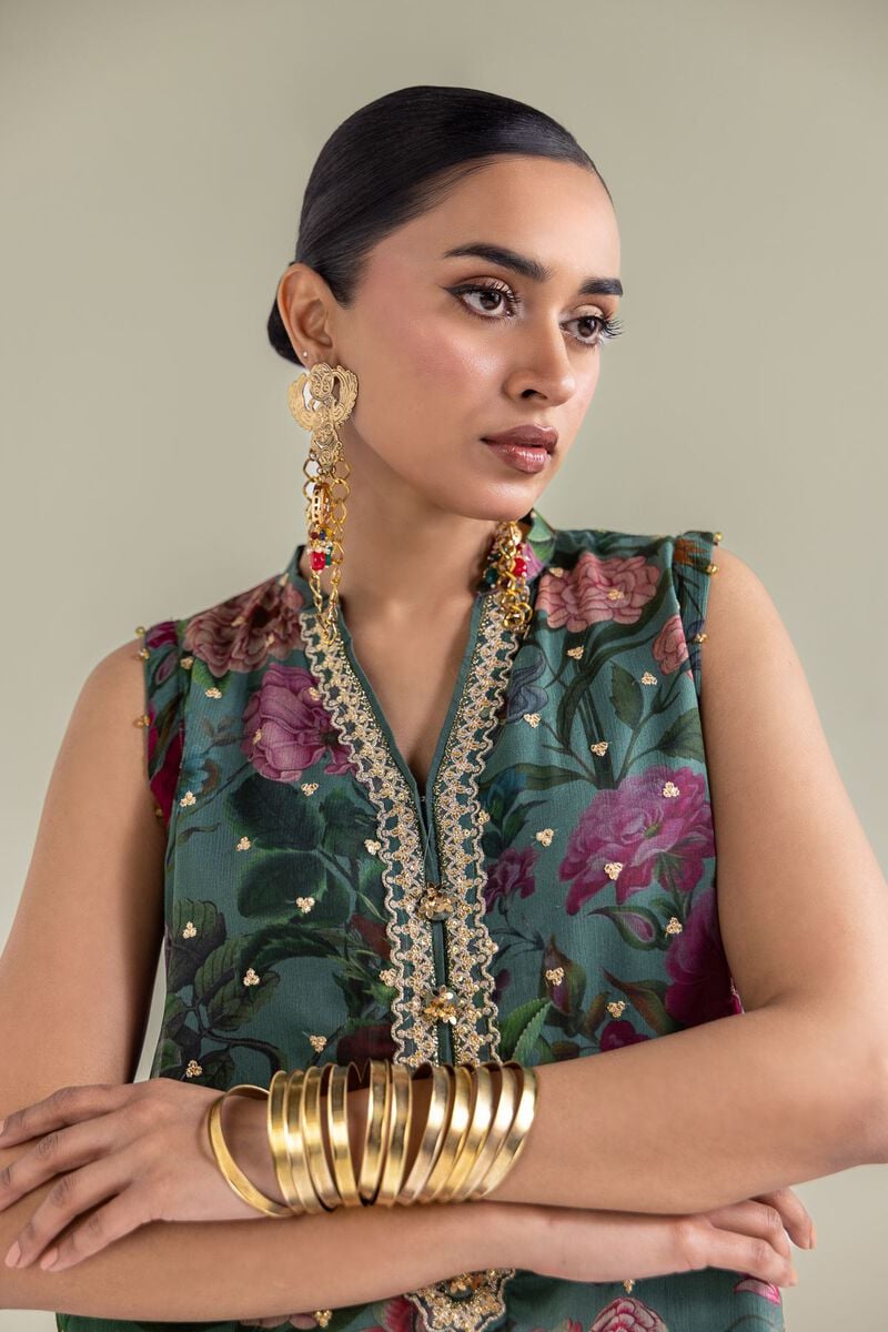 Embroidered | Chiffon | Floral Embroidered Co-ords | USD 125.00