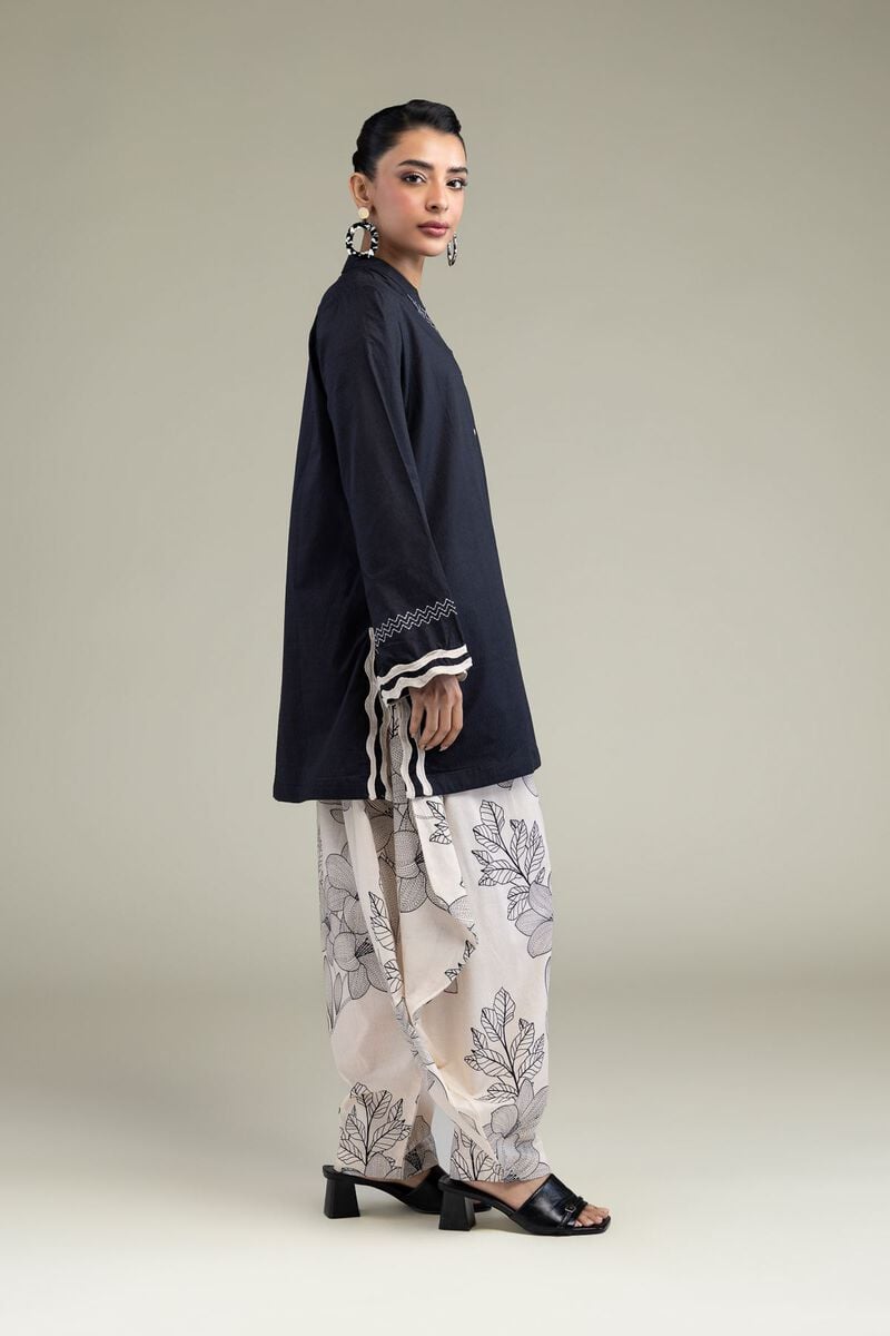 Embroidered | Cotton Dobby | Floral Summer Pants | USD 35.00