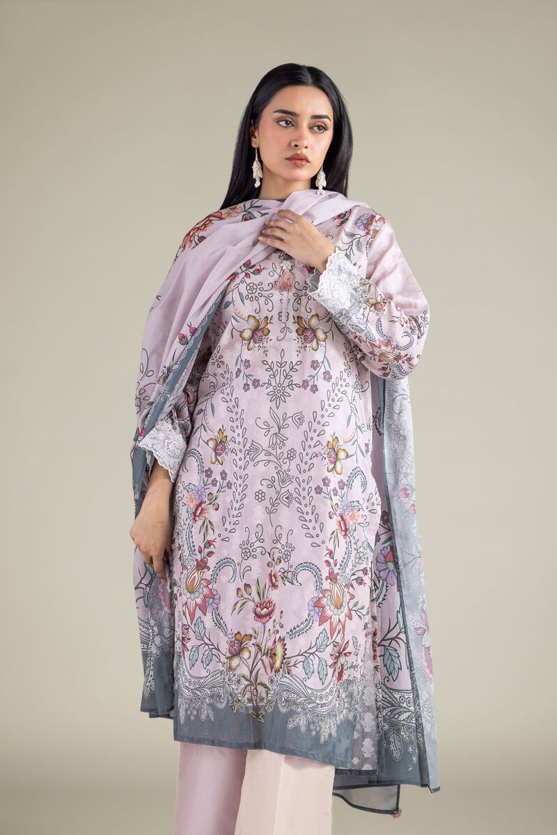 Embroidered | Broshia | Broshia 3-Piece Tailored | USD 75.00