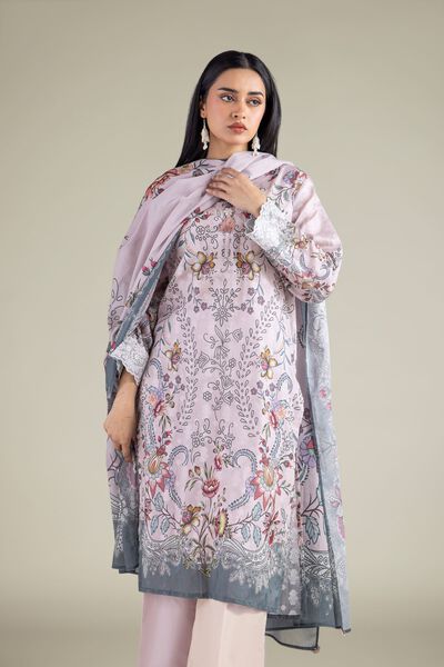 Embroidered | Broshia | Broshia 3-Piece Tailored | USD 75.00