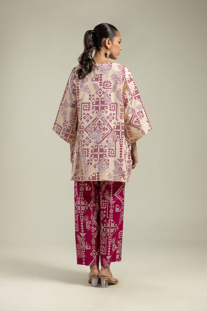 Printed | Cambric | Round V-Neck Kurta | USD 35.00