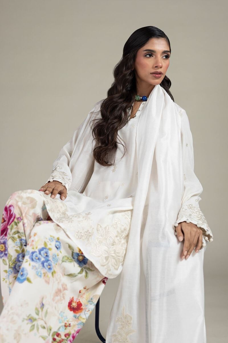 Embroidered | Raw Silk | Tailored Silk Suit | USD 85.00