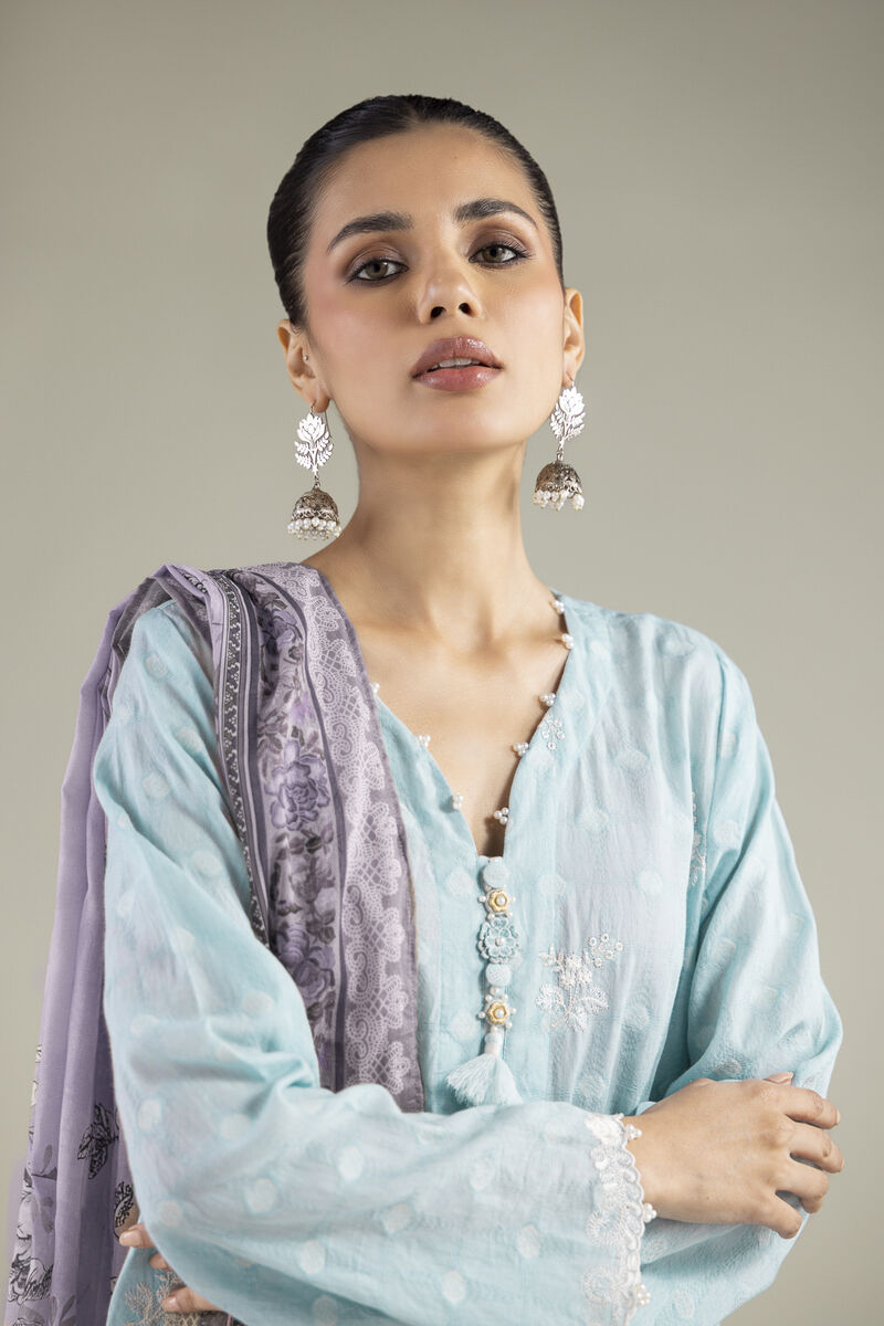 Embroidered | Broshia | Floral Tailored 3-Piece | USD 80.00