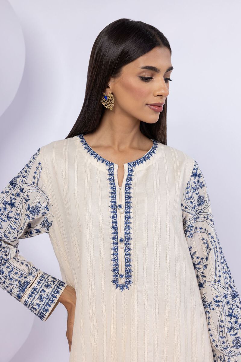 Embroidered | Leno | Kurta | USD 10.50
