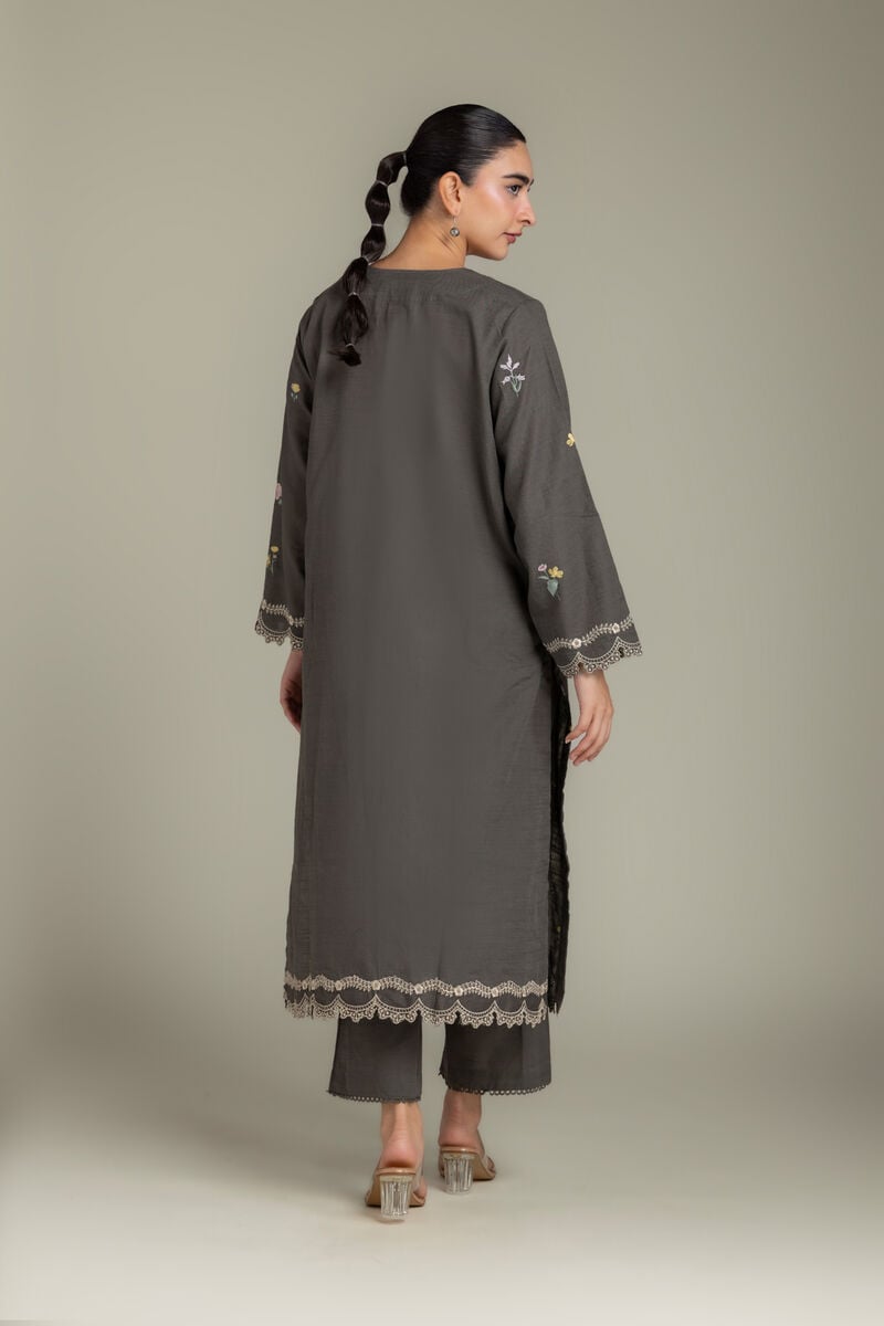 Embroidered | Light Khaddar | Fabrics 2 Piece | Top and Bottom | null