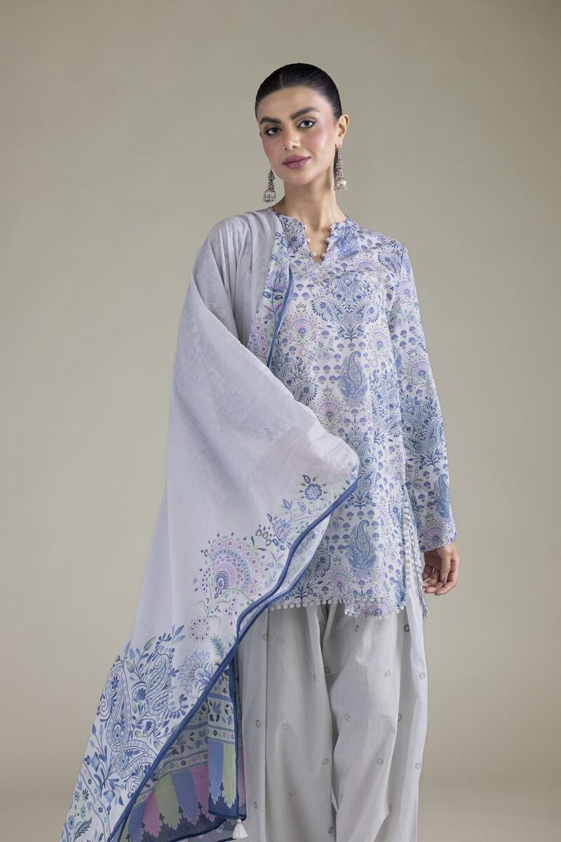 Embroidered | Cambric | Cambric Tailored 3-Piece | USD 65.00