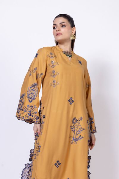 Embroidered | Viscose Oak Silk | Kurta | USD 50.00