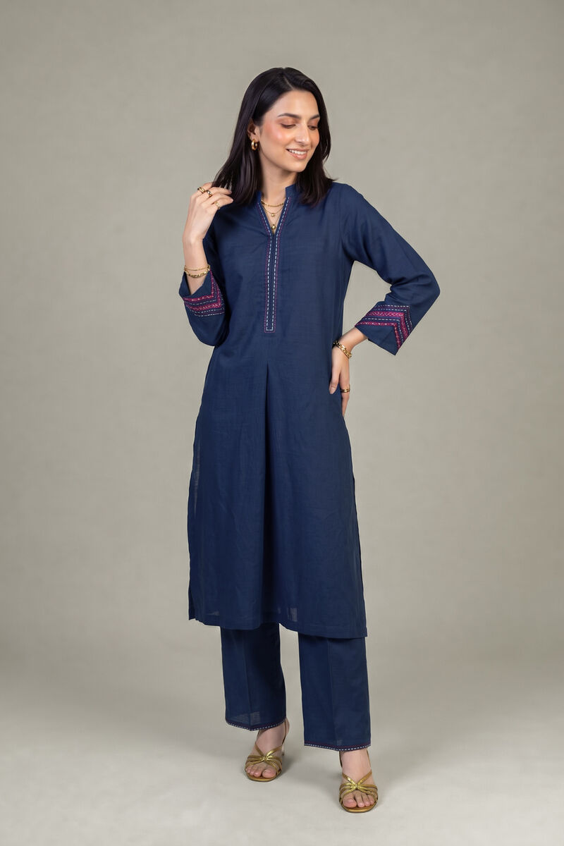Embroidered | Light Khaddar | Tailored Khaddar Set | null