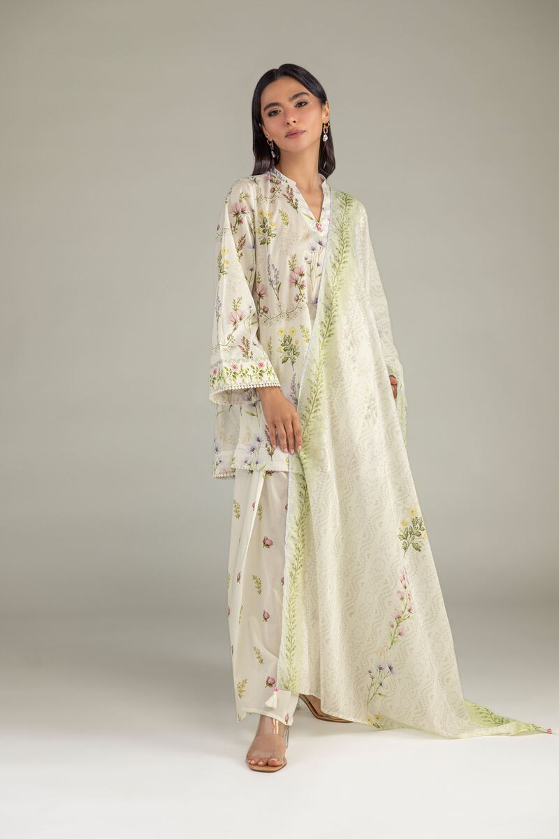 Printed | Lawn | Floral Lawn Dupatta | USD 30.00