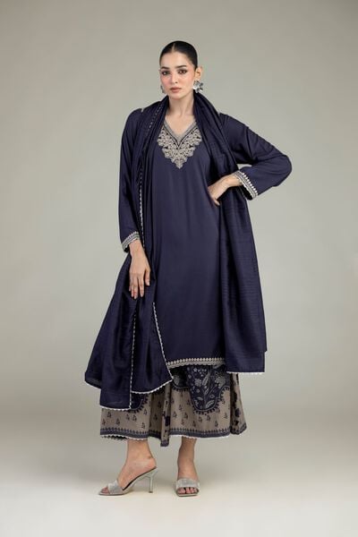 Embroidered | Raw Silk | Floral Silk Pants | USD 35.00