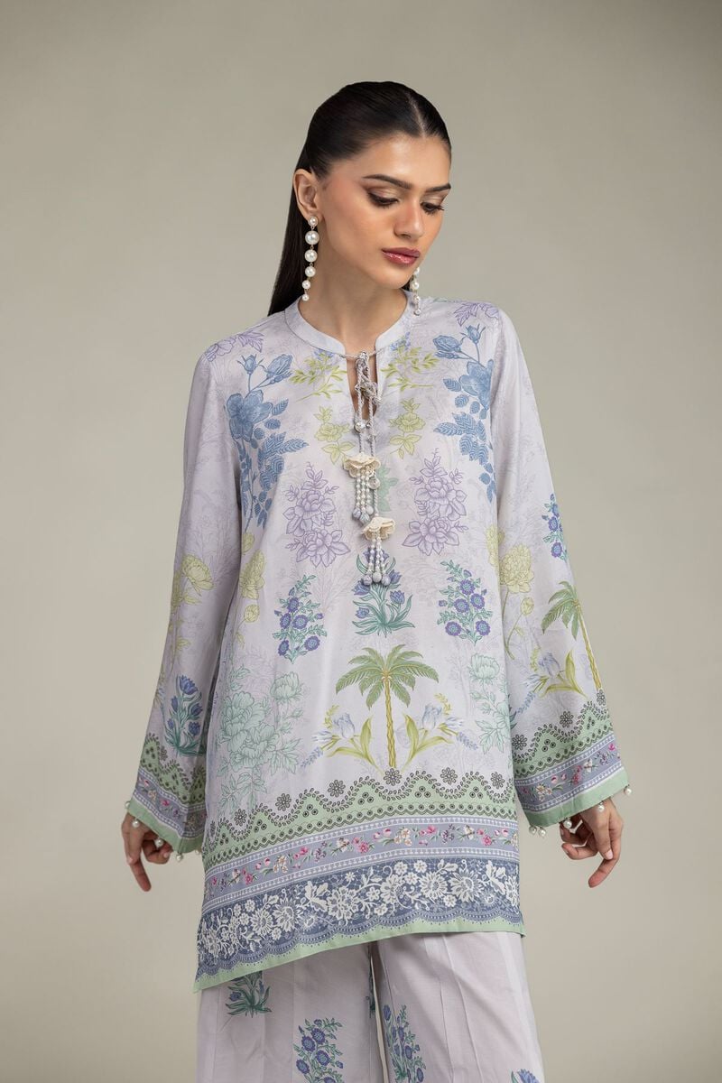 Embroidered | Raw Silk | Floral Silk Kurta | USD 45.00