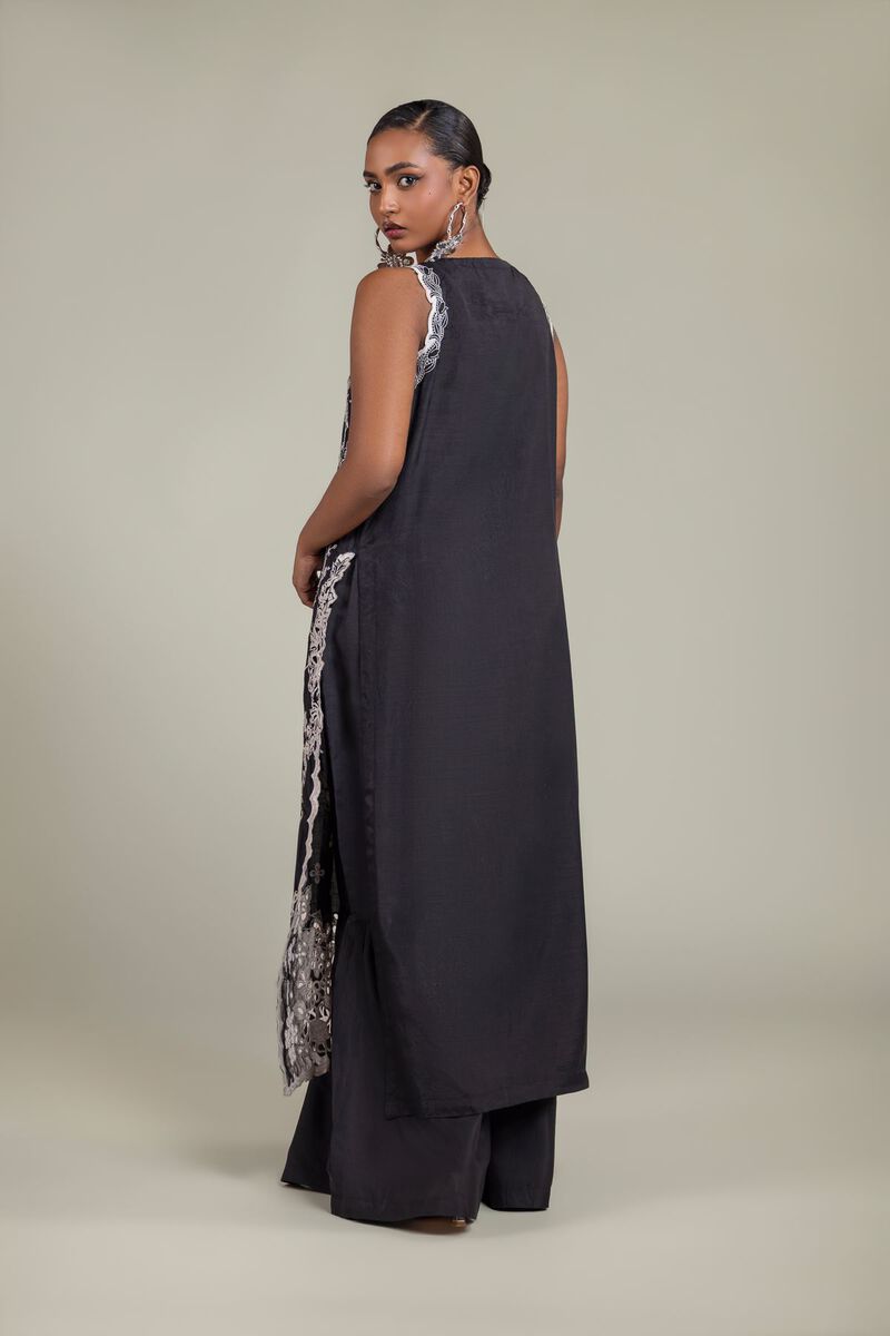 Raw Silk | Black Co-ord Set | USD 125.00