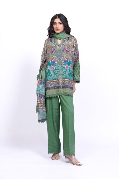 Dyed | Khaddar | Pants | USD 11.00