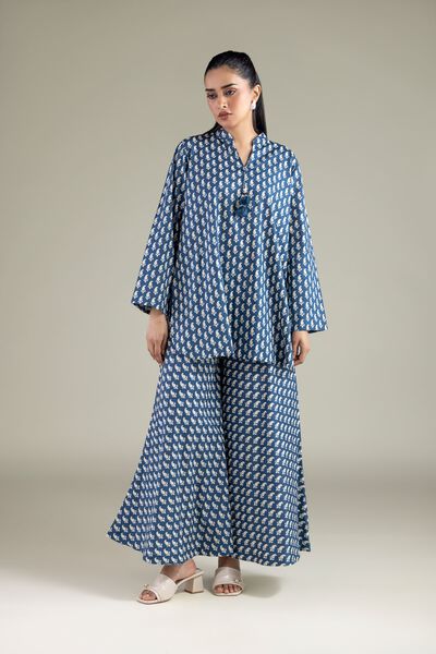 Printed | Cambric | Relaxed Geometric Pants | USD 30.00