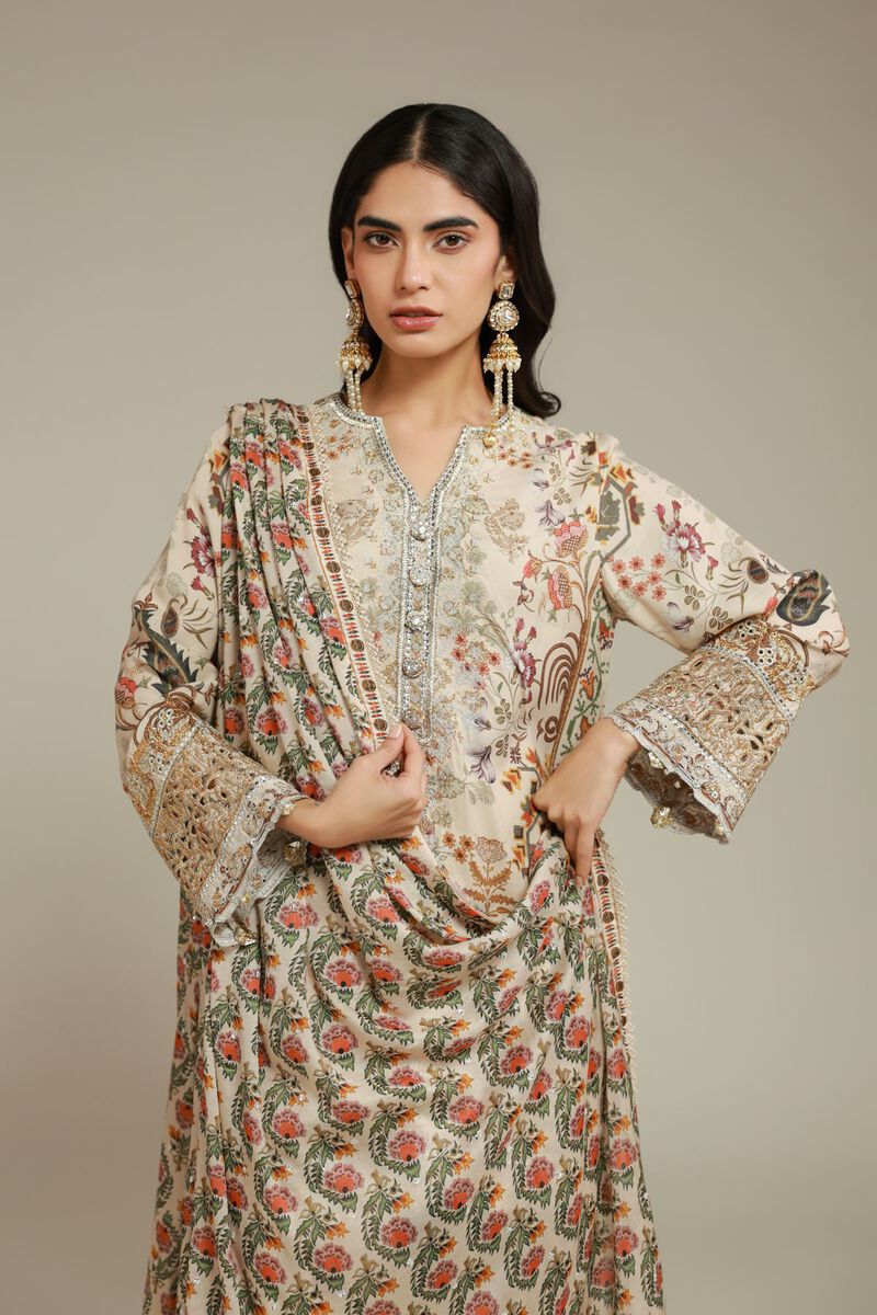 Embroidered | Raw Silk | 3 Piece Co-ord Set | USD 145.00