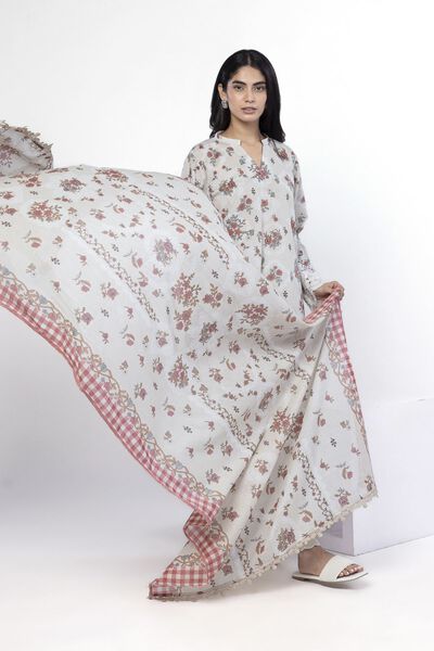 Embroidered | Lawn | Fabrics 3 Piece | USD 40.00