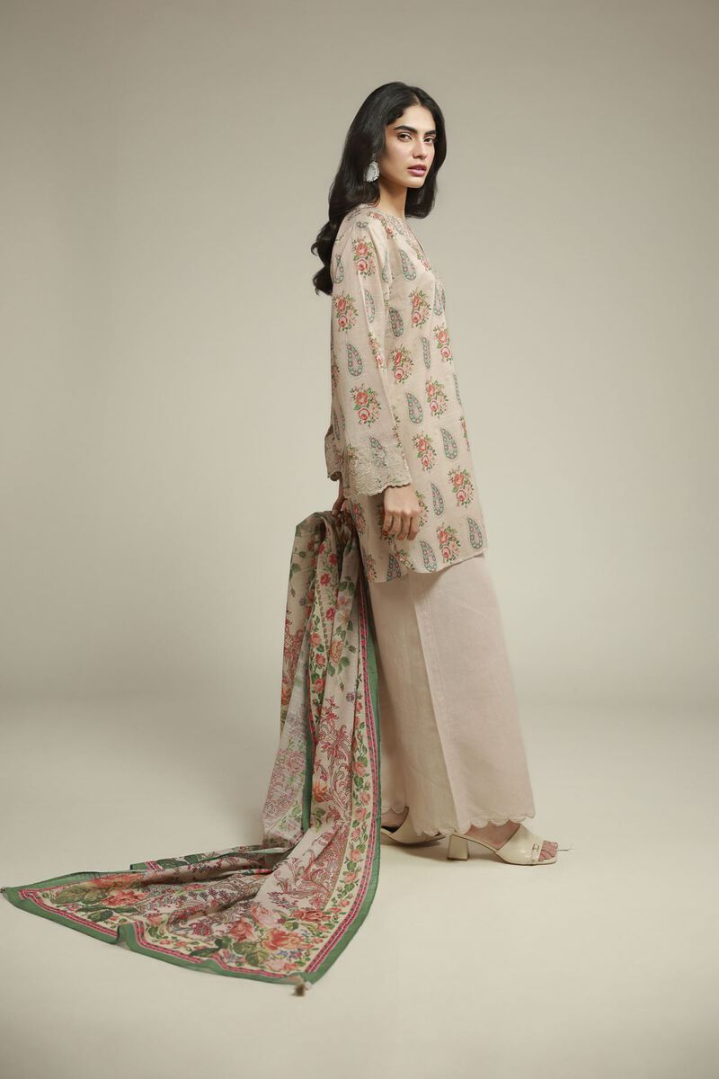 Embroidered | Mesuri | Floral Tailored Suit | USD 70.00