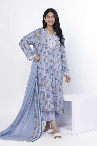 Embroidered | Lawn | Fabrics 3 Piece | USD 40.00