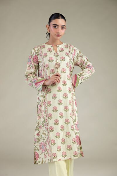 Printed | Cambric | Floral Cambric Kurta | USD 35.00