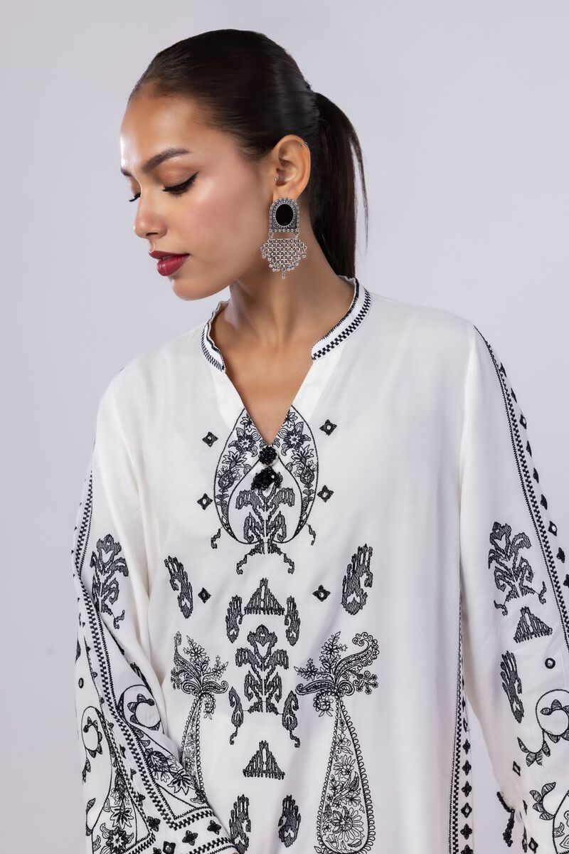 Embroidered | Russian Raw Silk | Kurta | USD 25.00