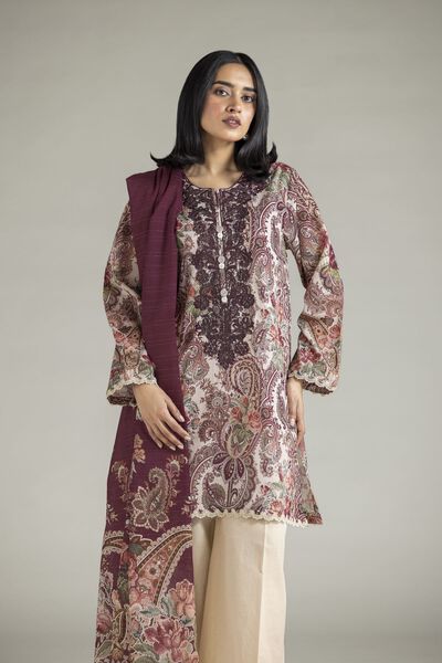 Embroidered | Mesuri | Mesuri 3-Piece Tailored | USD 70.00