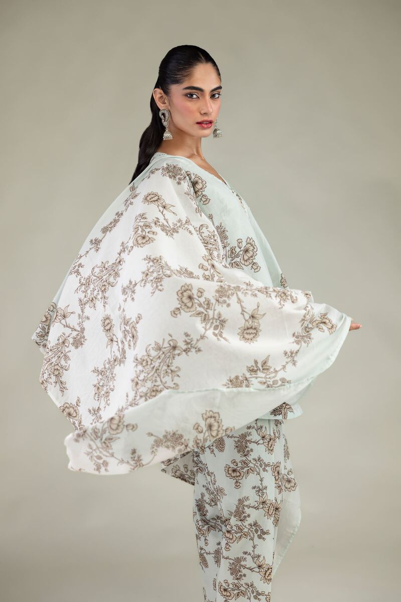 Embroidered | Lawn | Mint Lawn Dupatta | USD 25.00