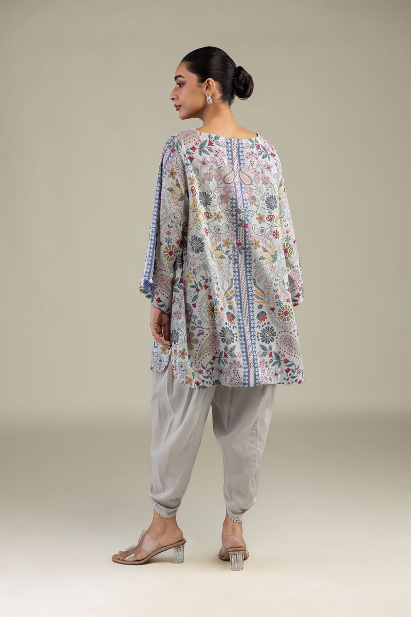 Printed | Textured Weave | Printed Paisley Kurta | USD 35.00