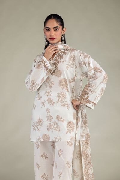 Embroidered | Cambric | Floral Cambric Kurta | USD 35.00