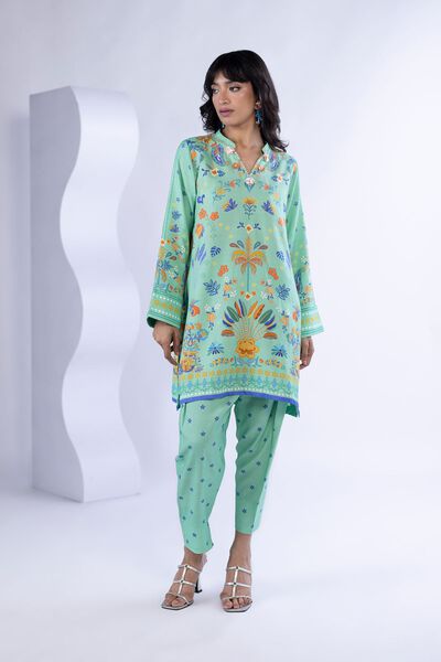 Printed | Thai Silk | Kurta | USD 45.00