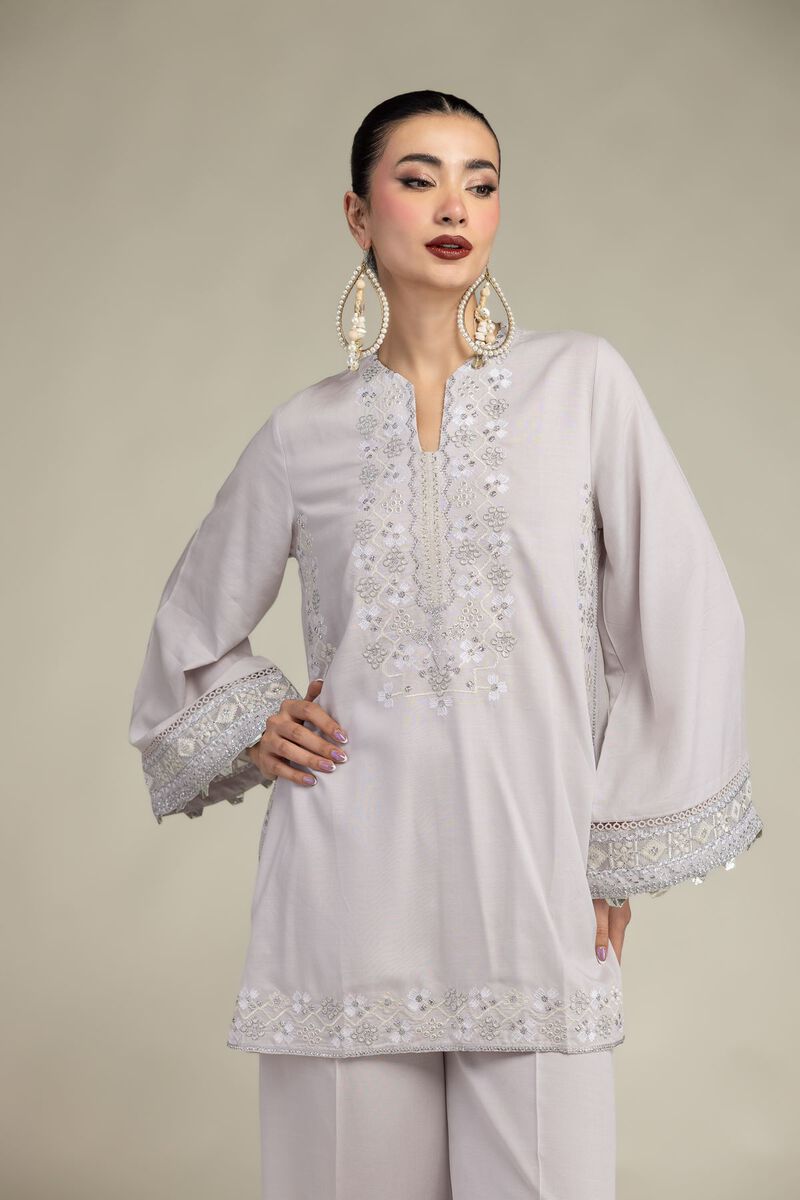 Embroidered | Raw Silk | Silk Threadwork Kurta | USD 55.00