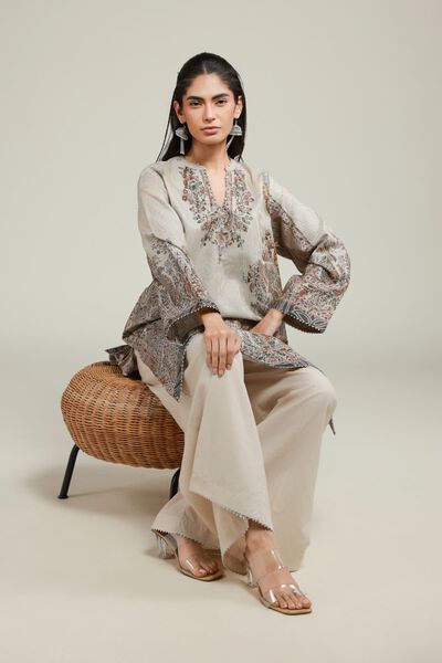 Printed | Jacquard | Tailored 2 Piece | Top and Bottom | USD 45.00