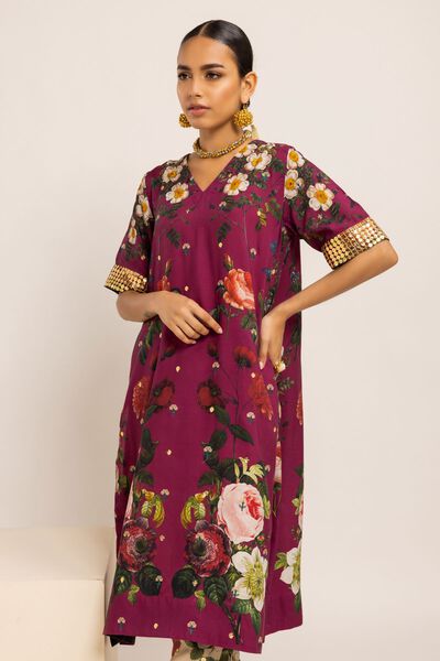 Classic Kameez, PURPLE, hi-res