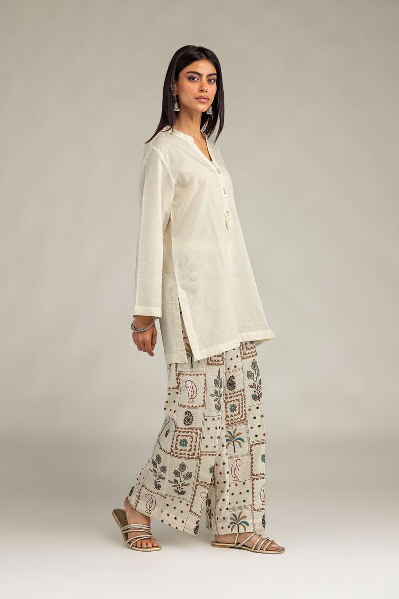 Embroidered | Cotton Dobby | Cotton Floral Pants | USD 45.00