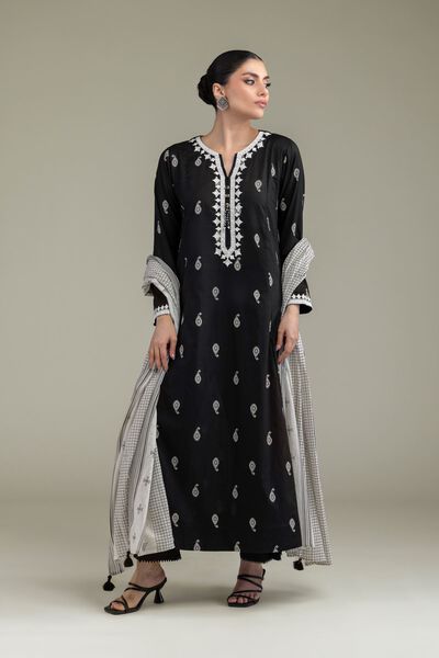 Embroidered | Lawn | Longline Lawn Kurta | USD 40.00