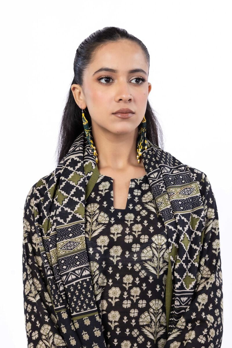 Printed | Light Khaddar | Tailored 3 Piece | USD 45.00