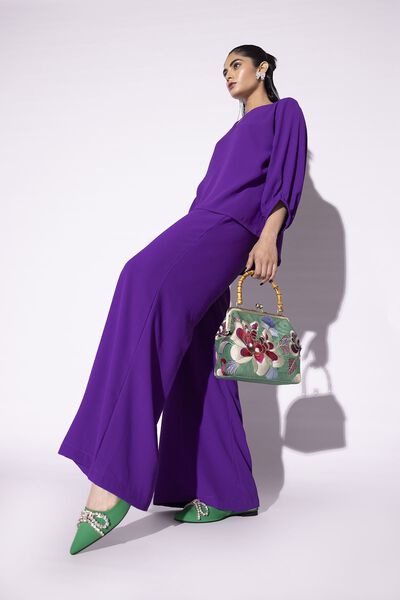 Dyed | Heavy Georgette | Trousers | USD 7.50