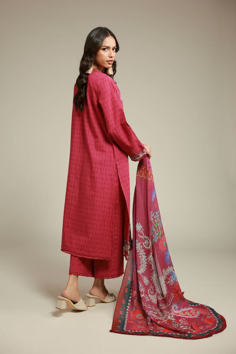 Embroidered | Dobby | Tailored 3-Piece Suit | USD 80.00