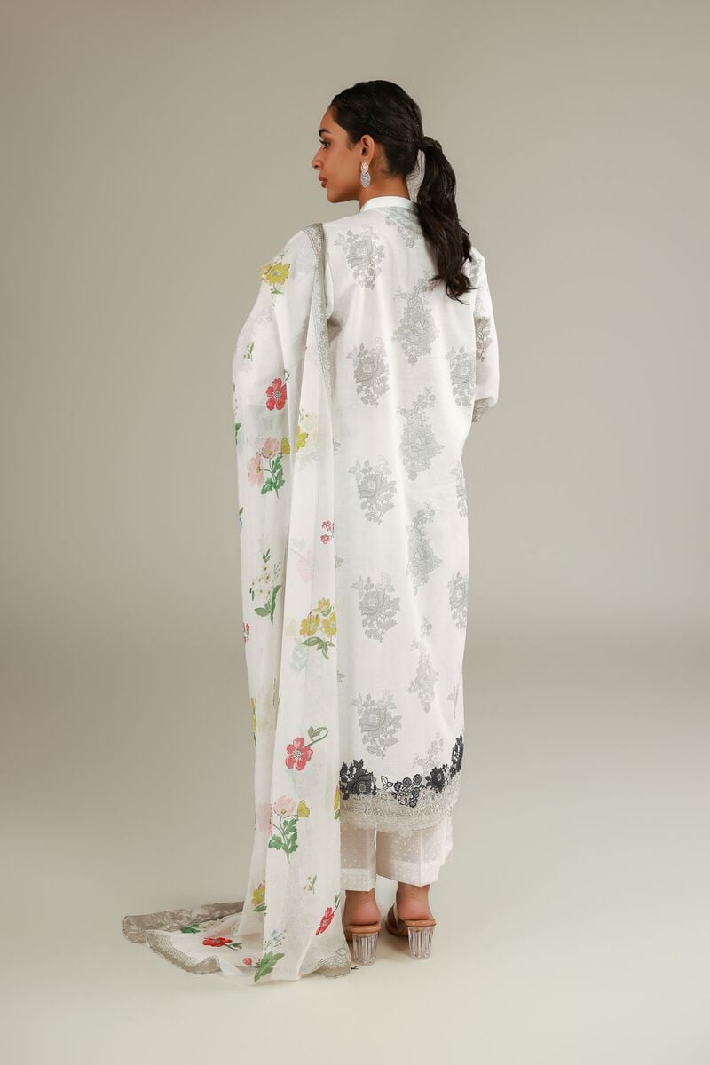 Embroidered | Cambric | Tailored 3-Piece Dress | USD 75.00