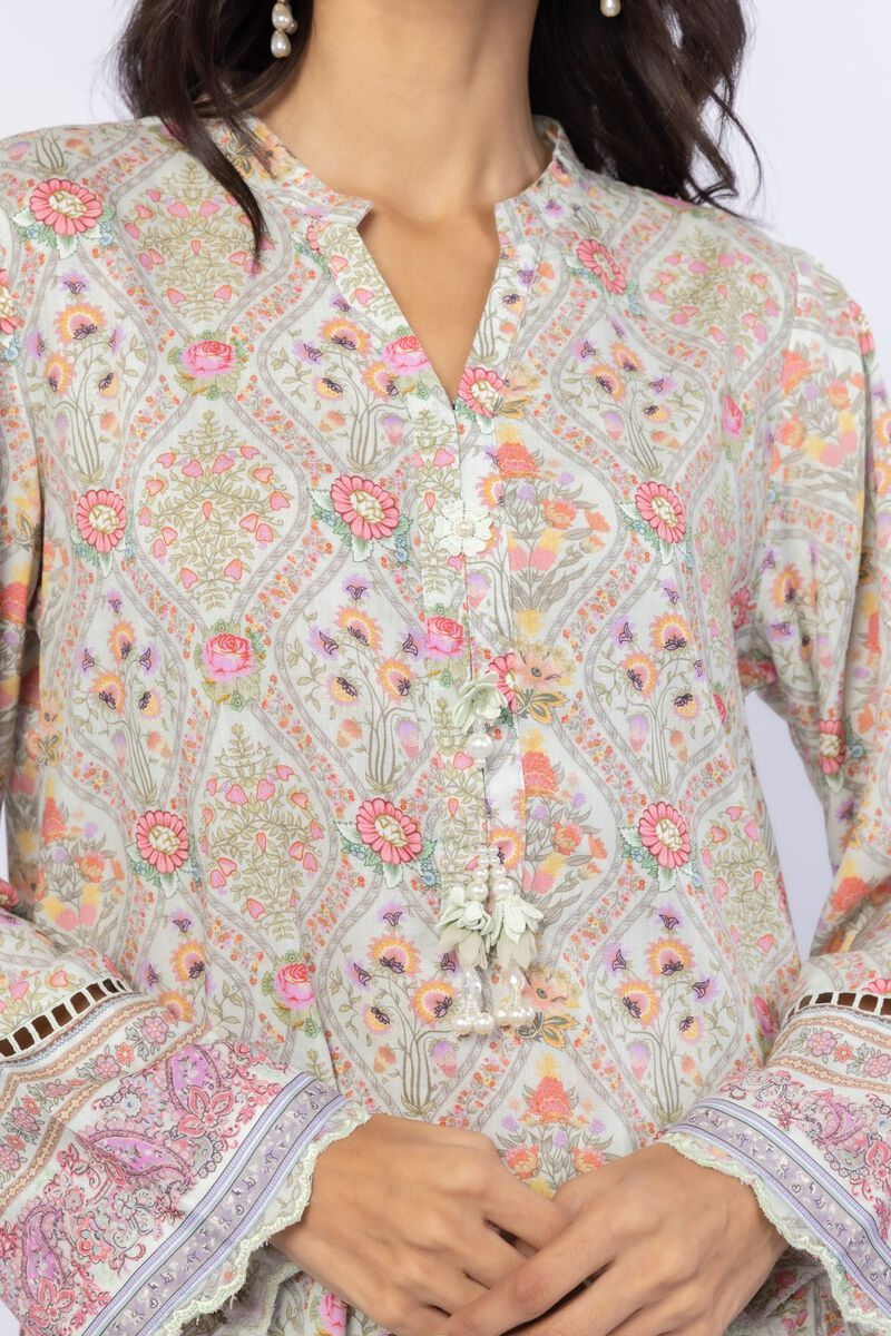 Embroidered | Crosshatch Raw Silk | Kurta | USD 35.00