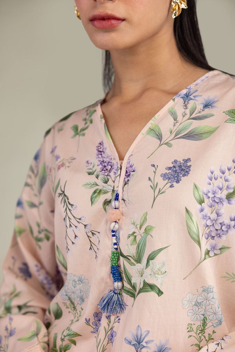 Printed | Cotton Viscose | Short Floral Kurta | USD 35.00
