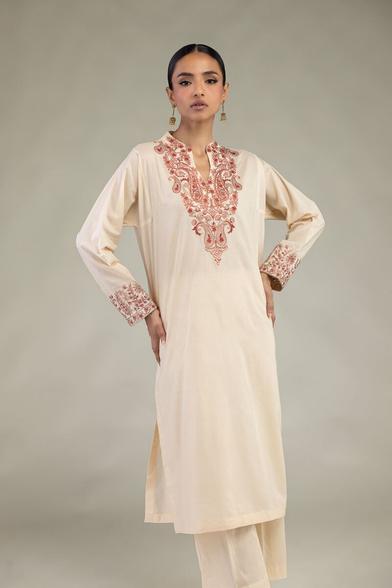 Embroidered | Cambric | Long Cambric Kurta | USD 40.00