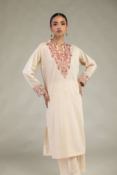 Embroidered | Cambric | Long Cambric Kurta | USD 40.00