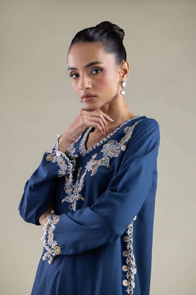 Embroidered | Raw Silk | Kurta | USD 55.00