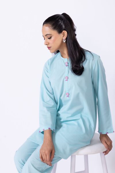 Dyed | Chambray | Kurta | USD 15.00